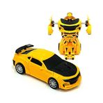 Can Oyuncak Sarı Transformes Robota Dönüşen Araba