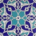 Can Seramik Cç80 Kütahya Çini Mavi Desenli 5'li 20x20 cm Karo