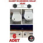 CAN YILDIZ PLASTİK Siyah Bebek ve Çocuk Klozet ve Güvenlik Dolap Çekmece Kilidi
