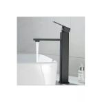 Çanak Lavabo Bataryası Siyah Lavabo Musluğu Mat Siyah Kare Çanak Bataryası
