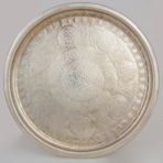 Çanak Sepeti Metal Desenli Sunum Tepsisi & Sunumluk - 30 x 35 cm