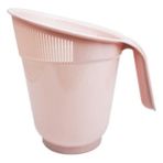 Çanak Sepeti Plastik Eğimli Çok Amaçlı Pratik Pirinç Makarna Süzgeci Pembe