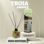 Çanakkale Kolonyaları Cam 100 ml Troia Bambu Çubuklu Oda Kokusu
