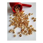 canan dizayn 11,5 Mm Taşlı,ayaklı Gold Metalize Düğme 20'li Paket.