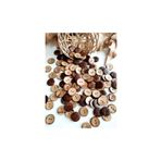 canan dizayn Coconat ( Kokonat ) Düğme 13 mm 20 Boy ( 35 Adet)