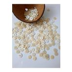 canan dizayn Krem ,sedefli Gömlek Düğmesi 11,5 Mm (50 ADET)