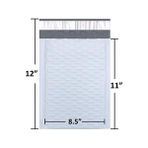 Canarino #2 Poly Bubble Mailers 20,5 x 30,5 cm Dolgulu Zarf Postası Su Geçirmez 50'li Paket (PBM8512-50), Beyaz - Option-1
