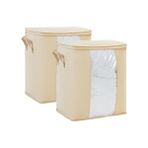 Canarino 2'li Pvc Pencereli Bej Hurç Set 45 x 30 x 50 cm - Option-1 - 001