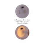 Canarino 4 Adet Mini LED Mum Seti Pilli Dumansız Alevli Ledli Dekoratif Yapay Mum Dekor Işığı (4 Adet (Mat Beyaz 4,5 Cm)) - 0,5 W - Altın