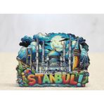 Canarino Ahşap Istanbul Temalı Magnet - Model 2
