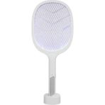 Canarino Asonıc AS-A25 Beyaz-Gri 3000V Raket Tipi Uv Mor Işıklı 1200MAH Bataryalı Şarj Edilebilir Sinek ÖLDÜRÜCÜ(1923)