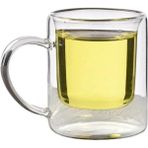 Canarino Çift Cidarlı Borosilikat Cam Kupa, 200 Ml, Beyaz, Modern,, Filtre Kahve, Bitki Çayı, 1 Adet - 2837 - Option-1 - 0 - Siyah