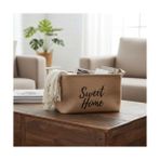 Canarino " " Dikdörtgen Jüt Düzenleyici Sepet (24X17X14 Cm) – Krem Renk Katlanabilir Kumaş Kulplu Organizer | Ev, Mutfak, Banyo, Çocuk Odası ve Ofis Için Çok Amaçlı Saklama Kutusu - Kestane Akaju - Option-1