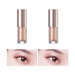 Canarino Işıltılı ve Parlak Glitter Likit Göz Farı Glitter Prism Eyeshadow Shimmer NO10 Lace Shirring) (2 Paketi) - Option-1