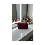 Canarino Lüks Bordo Kapitone Desenli Makyaj ve Kozmetik Çantası - Option-1 - 001-Renkli