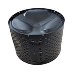 Canarino Metal Saksı Büyük Bitki Ağaç Saksısı Fırınlanmış Statik Boyalı Boy 30-35 Santim Çap 45-50 Santim
