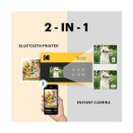 Canarino Mini Shot 2 Era - Fotoğraf Makinesi + Anında Baskı Fotoğraf Yazıcısı 5.34X8.64 cm (Kredi Kartı Boyutunda Baskı) 4pass Baskı Teknolojisi - Ahşap