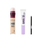 Canarino New York Anti Age Eraser Kapatıcı - 00 Ivory & New York Super Brow Glue Kaş Sabitleyici Maskara & Tattoo Mini Jel Göz Kalemi Hediyeli - 0,5 gr