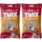 Canarino Reflex Plus Twix Tavuklu ve Dana Etli Çiğneme Çubukları Yetişkin Köpek Ödülü 80 gr (2 Paketi) - 0,01 gr