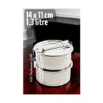 Canarino Sefer Tası Yemek Kabı Paslanmaz Çelik 2 Katlı 14 cm 1.3 Litre 721365