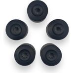 Canarino Tekerlek Jant Bijon Kapağı 5 Adet 1K0601173 Vw Jetta ile Uyumlu 2006-2011 - (ClearEyelets)Black-RadiantOrchid - 13 inç