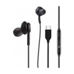 Canarino Type-C Kablolu Kulak Içi Kulaklık – Gürültü Önleyici Mikrofon, Dahili Ses Kontrol, Ergonomik Silikon Uçlar, Hd Ses, Tüm Type-C Cihazlarla Uyumlu (Siyah) - -- - Option-1