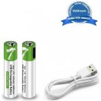 Canarino Type-C Şarjlı 800MWH 1.5V Şarj Edilebilir 2’li Aaa Ince Pil - Lityum Iyon Batarya