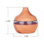 Canarino Ultrasonik 300 ml LED Işıklı Aroma Difüzörü Hava Nemlendirici Buhar Makinesi - 1BW-Beyaz