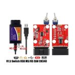 Canarino USB Bağlantılı CH340 Driver Obd2 Elm Modifiye Edilmiş Kısa Devreli Forscan Foccus Elmconfig DDT4ALL Uyumlu - 000-Siyah