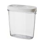 Canarino Vakumlu Kapaklı Saklama Kabı Beyaz Silikon Kauçuk Beyaz 8X18 cm 1 Adet Orta Boy - 0 Siyah - Option-1