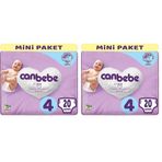Canbebe Baby Diapers Bebek Bezi, PFXF 2 Star Junior 20x4 (2 paketi)