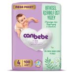 Canbebe Bebek Bezi Mega Paket 4 Numara 7-14 Kg 100 Adet
