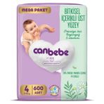 Canbebe Bebek Bezi Mega Paket 4 Numara 7-14 Kg 600 Adet