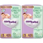 Canbebe Bebek Bezi x 2 Paket Junior Mega Ekstra 5 Numara / 11- 18KG - 5 Beden (11 - 20 Kg)
