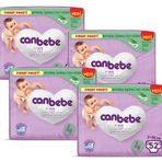 Canbebe No:4 Maxi 208 Adet Bebek Bezi