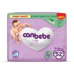 Canbebe No:4 Maxi 52 Adet Bebek Bezi