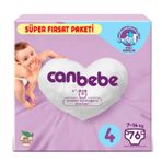 Canbebe No:4 Maxi 76 Adet Bebek Bezi