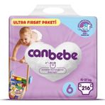 Canbebe No:6 XLarge 216 Adet Bebek Bezi
