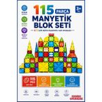 Canda Oyuncak 115 Parça Manyetik Magnet Renkli Yapı Blokları