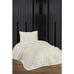 Candan Çeyiz Ponponlu Delux Bohem Ekru Tek Kişilik Pike Takımı Pamuk - Polyester 180 x 250 cm - Beyaz