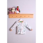 Candar Dinazor Desen Erkek Bebek Eşofman Pijama Takımı Kahverengi - 5 Yaş