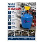 candarteknik Köpük Tankı Sıvı Köpük Püskürtme Pompası - Basınçlı Köpük Yapıcı Oto Araç Yıkama Makinesi 90LT