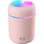 Canderel 300 ml Oda Hava Nemlendirici Buhar Makinesi Aroma Difüzör Pembe - Beyaz