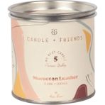 Candle And Friends No.5 Moroccan Leather Teneke Mum 220GR. - Beyaz - 1 Adet