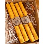 Candle Bee Design Balmumu Şamdan Mum Seti - 4 Adet