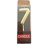 Candle Butedo Pasta Mumu - Altın - 7 Rakamı - Renkli - 1 Adet