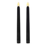 CANDLE CHOICE Cadılar Bayramı Alevsiz Konik Mumlar Zamanlayıcı ile 9 inç Uzun Titreyen Sahte Pil Kumandalı Elektrikli LED Şamdanlar Şamdan Cadılar Bayramı Partisi Süslemeleri Masa Merkezinde 2 ADET