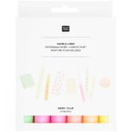 Candle liner Set Neon, 6-tlg Neongelb, Neonorange, Neonrot, Neonrosa, Neonpink, Neongrün