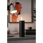 Candle Vase El Işçiliği Hand Made Kütük Silindir Mum Siyah Renk 5 cm Genişlik 30 cm Uzunluk Kahve Aroması Kokulu - 30 cm Kahve