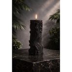 Candle Verdantis, Doğanın Kalbi, Karanfil Kokulu Dekoratif 2 Adet Siyah Mum & Kandil